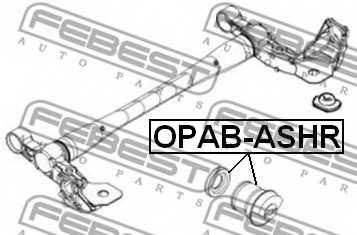Втулка балки моста FEBEST OPAB-ASHR - изображение 1