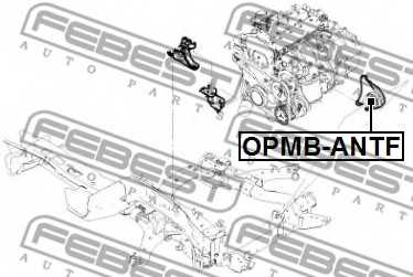 Подвеска двигателя FEBEST OPMB-ANTF - изображение 1