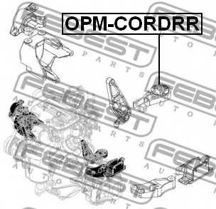 Подвеска двигателя FEBEST OPM-CORDRR - изображение 1