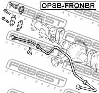 Опора стабилизатора FEBEST OPSB-FRONBR - изображение 1
