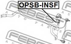 Опора стабилизатора FEBEST OPSB-INSF - изображение 1