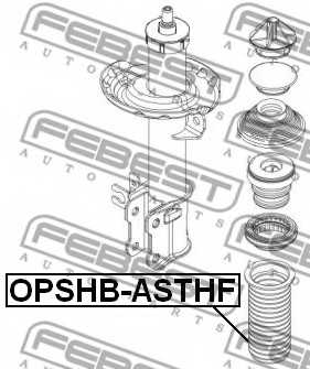 Пыльник амортизатора FEBEST OPSHB-ASTHF - изображение 1