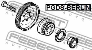 Ременный шкив коленвала FEBEST PGDS-BERLIN - изображение 1
