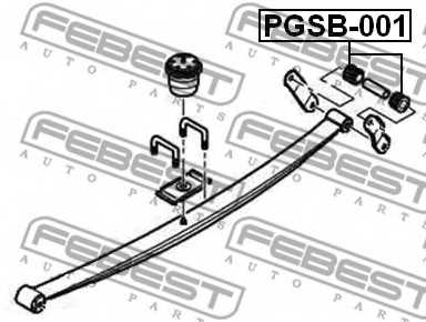 Втулка листовой рессоры FEBEST PGSB-001 - изображение 1