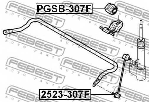 Опора стабилизатора FEBEST PGSB-307F - изображение 1