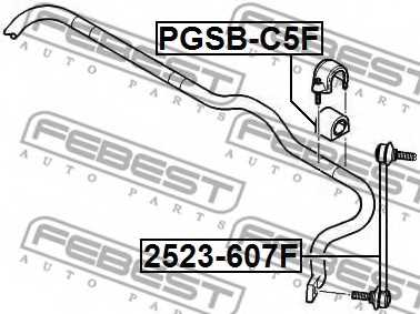Опора стабилизатора FEBEST PGSB-C5F - изображение 1