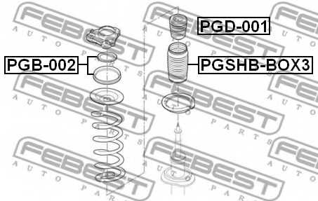 Пыльник амортизатора FEBEST PGSHB-BOX3 - изображение 1
