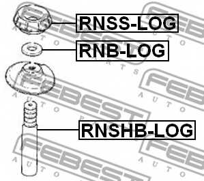 Подвеска амортизатора FEBEST RNSS-LOG - изображение 1