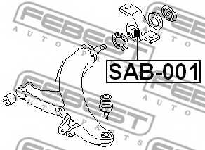 Подвеска рычага независимой подвески колеса FEBEST SAB-001 - изображение 1