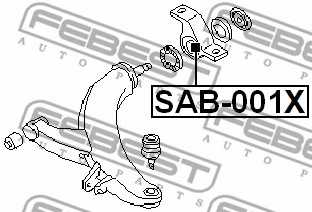 Подвеска рычага независимой подвески колеса FEBEST SAB-001X - изображение 1