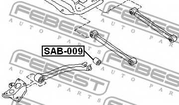 Подвеска рычага независимой подвески колеса FEBEST SAB-009 - изображение 1