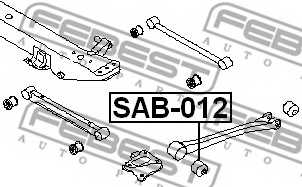 Подвеска рычага независимой подвески колеса FEBEST SAB-012 - изображение 1