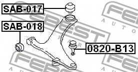 Подвеска рычага независимой подвески колеса FEBEST SAB-018 - изображение 1
