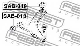Подвеска рычага независимой подвески колеса FEBEST SAB-019 - изображение 1