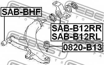 Подвеска рычага независимой подвески колеса FEBEST SAB-B12RL - изображение 1