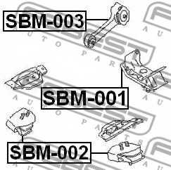 Подвеска двигателя FEBEST SBM-001 - изображение 1