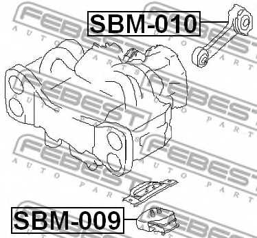 Подвеска двигателя FEBEST SBM-009 - изображение 1