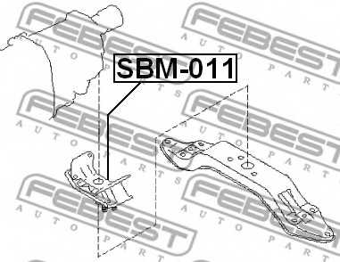 Подвеска двигателя FEBEST SBM-011 - изображение 1