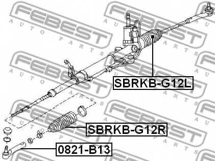 Пыльник рулевого управления FEBEST SBRKB-G12R - изображение 1