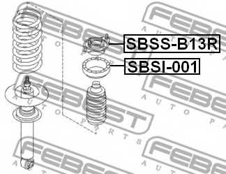 Подвеска амортизатора FEBEST SBSS-B13R - изображение 1