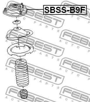 Подвеска амортизатора FEBEST SBSS-B9F - изображение 1