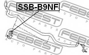 Опора стабилизатора FEBEST SSB-B9NF - изображение 1