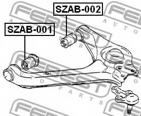 Подвеска рычага независимой подвески колеса FEBEST SZAB-002 - изображение 1