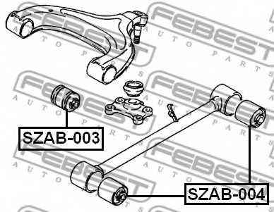 Подвеска рычага независимой подвески колеса FEBEST SZAB-004 - изображение 1