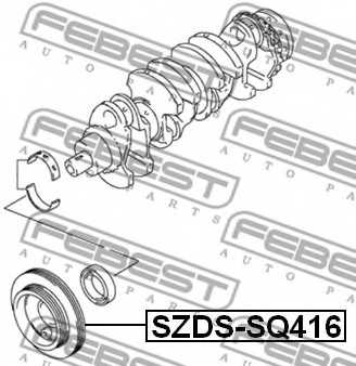 Ременный шкив коленвала FEBEST SZDS-SQ416 - изображение 1