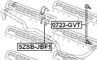 Опора стабилизатора FEBEST SZSB-JBF1 - изображение 1