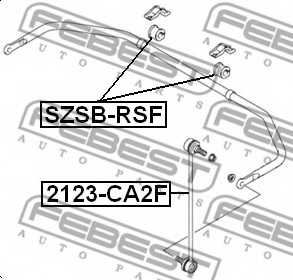 Опора стабилизатора FEBEST SZSB-RSF - изображение 1