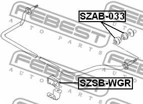 Опора переднего амортизатора FEBEST SZSB-WGR - изображение 1