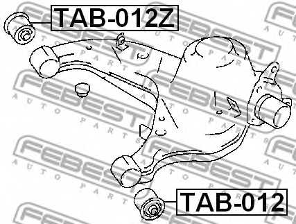 Подвеска рычага независимой подвески колеса FEBEST TAB-012Z - изображение 1