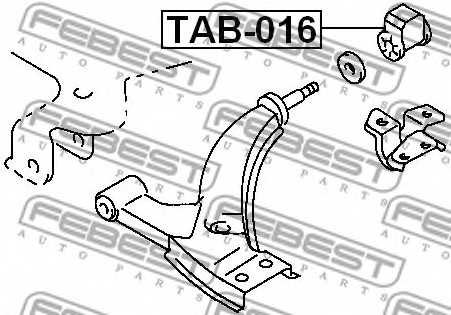 Подвеска рычага независимой подвески колеса FEBEST TAB-016 - изображение 1