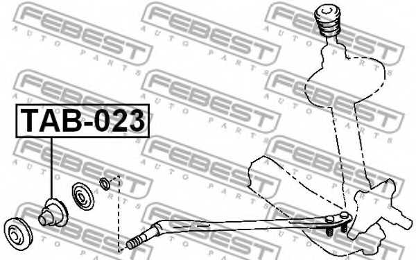 Подвеска рычага независимой подвески колеса FEBEST TAB-023 - изображение 1