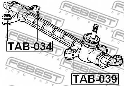 Подвеска рулевого управления FEBEST TAB-034 - изображение 1
