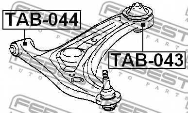 Подвеска рычага независимой подвески колеса FEBEST TAB-044 - изображение 1
