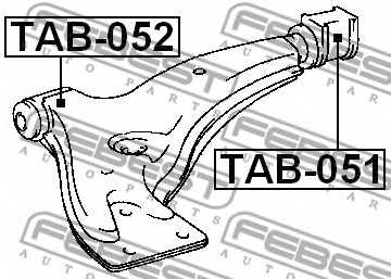 Подвеска рычага независимой подвески колеса FEBEST TAB-051 - изображение 1
