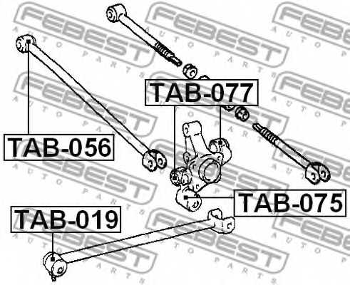 Подвеска рычага независимой подвески колеса FEBEST TAB-056 - изображение 1