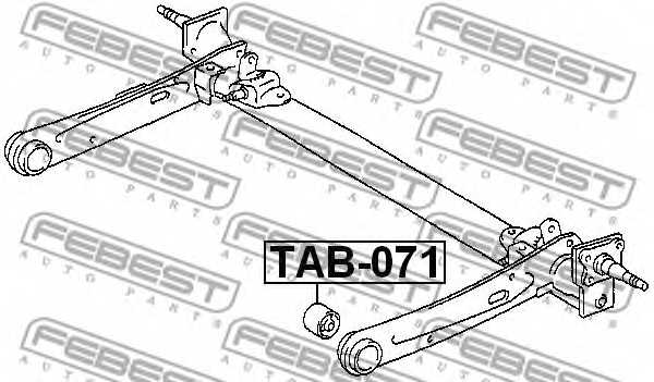 Подвеска рычага независимой подвески колеса FEBEST TAB-071 - изображение 1