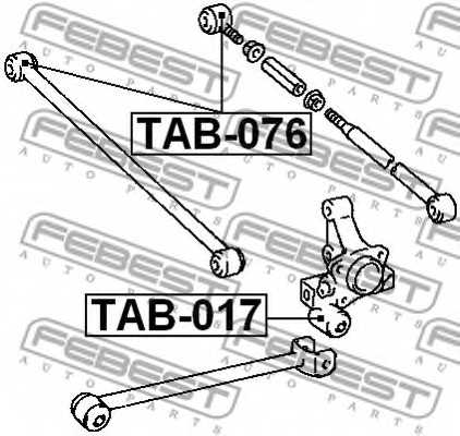 Подвеска рычага независимой подвески колеса FEBEST TAB-076 - изображение 1