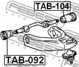 Подвеска рычага независимой подвески колеса FEBEST TAB-092 - изображение 1