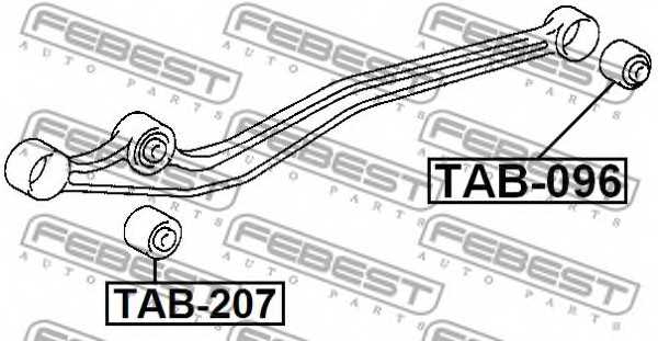 Подвеска рычага независимой подвески колеса FEBEST TAB-096 - изображение 1