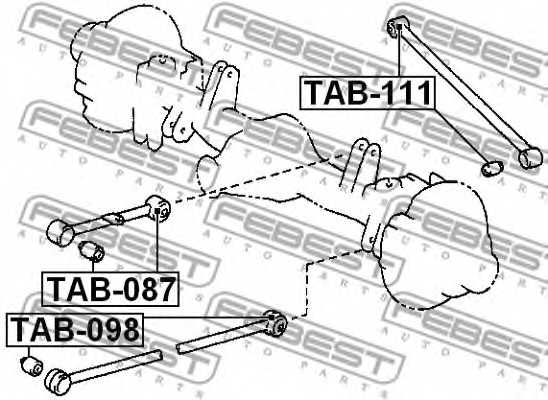 Подвеска рычага независимой подвески колеса FEBEST TAB-098 - изображение 1