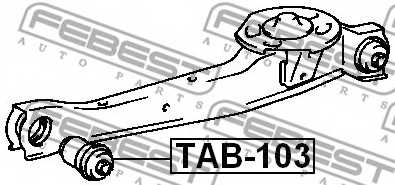 Подвеска рычага независимой подвески колеса FEBEST TAB-103 - изображение 1