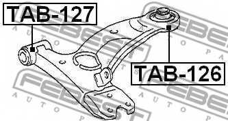 Подвеска рычага независимой подвески колеса FEBEST TAB-127 - изображение 1