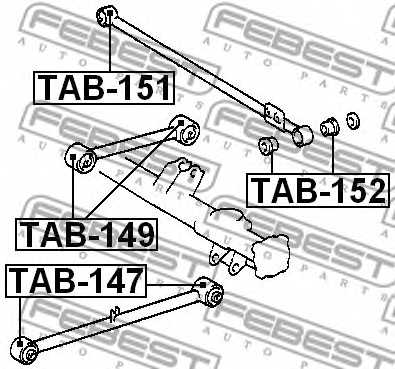 Подвеска рычага независимой подвески колеса FEBEST TAB-147 - изображение 1