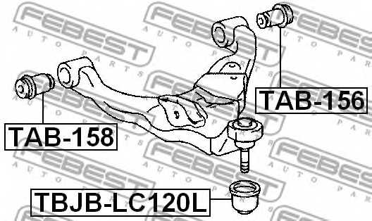 Подвеска рычага независимой подвески колеса FEBEST TAB-158 - изображение 1