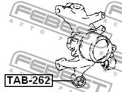 Втулка рычага колесной подвески FEBEST TAB-262 - изображение 1