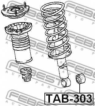 Втулка, амортизатор FEBEST TAB-303 - изображение 1